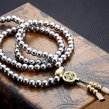 108 Stainless Steel Beads Prayer Mala-Your Soul Place